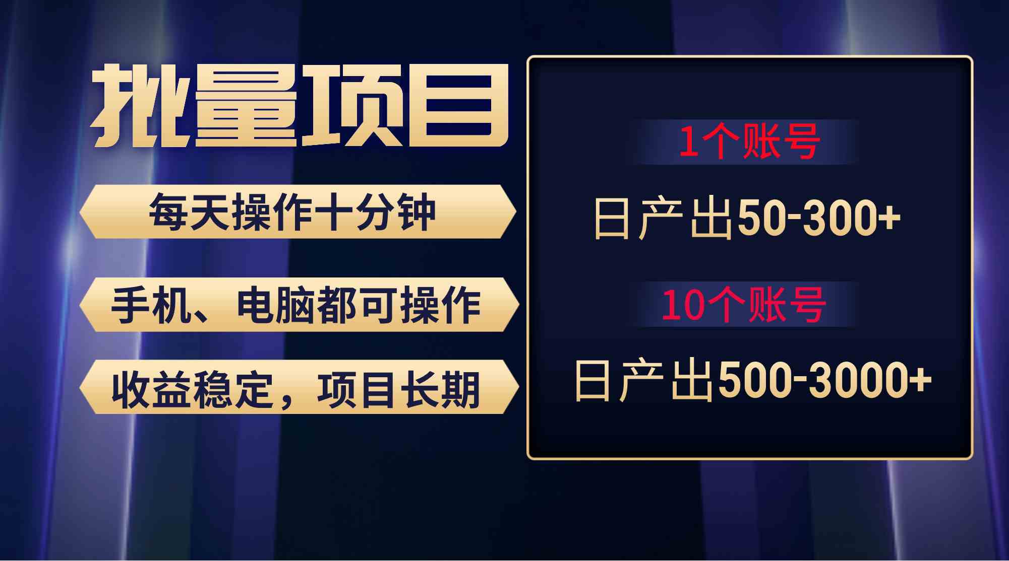 红利项目：稳定月入过万无脑操作，新手也能轻松日入300+-54创业网