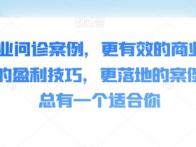 50个商业案例解析：实用盈利技巧+落地商业模式，总有一个适合你-54创业网