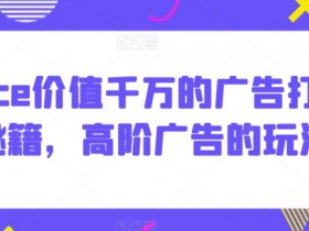 价值千万的Alice广告打法秘籍：高阶广告投放技巧与玩法-54创业网