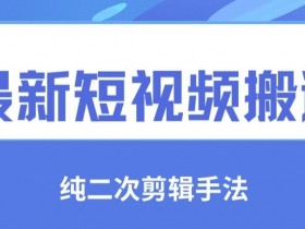 短视频搬运去重技巧：纯手法二创剪辑揭秘，轻松过原创-54创业网
