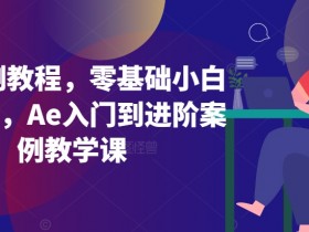 Ae案例教程：零基础轻松学Ae，入门到进阶实战教学-54创业网
