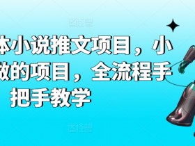小白也能做的AI自媒体小说推文项目：全流程手把手教学-54创业网