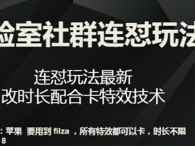 梅花实验室社群连怼玩法第七期：最新卡特效技术+时长优化实战-54创业网