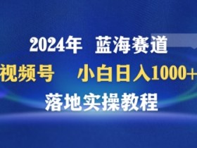 2024视频号赚钱教程：小白日入1000+的蓝海赛道实操揭秘-54创业网
