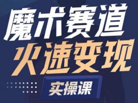 魔术起号变现全流程：快速入门魔术赛道实战课-54创业网
