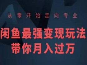 闲鱼赚钱攻略：零基础月入过万的最强变现玩法-54创业网