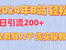 2024年B站暴力引流教程：日增200+粉丝的实操干货大揭秘-54创业网