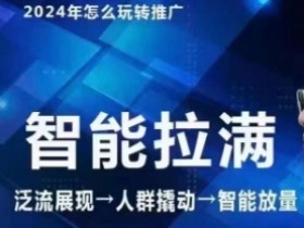2024引力魔方人群智能拉满：七层老徐无界推广高阶课，自创全店动销玩法-54创业网