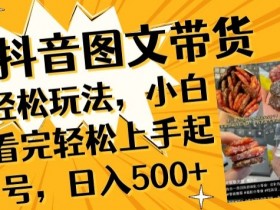 抖音图文带货赚钱吗？新手小白日入500+的爆单秘籍大公开！-54创业网