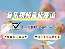 音乐视频剪辑赚钱：原创不违规全平台发布，新手轻松上手玩法揭秘-54创业网