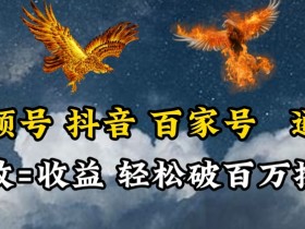 抗战英雄传记：揭秘视频号、百家号、抖音流量通吃技巧，每天轻松两三张-54创业网