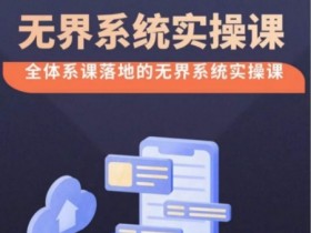 无界系统实操课：38节完整版教你高投产付费引流，全体系落地无界改版选择与出价-54创业网