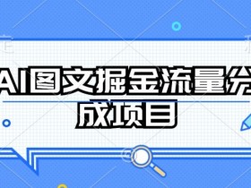 AI图文掘金项目：揭秘流量分成玩法，小白轻松赚持续收益-54创业网
