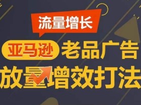 亚马逊广告优化：老品放量打法7天销量翻倍，流量暴涨秘籍-54创业网