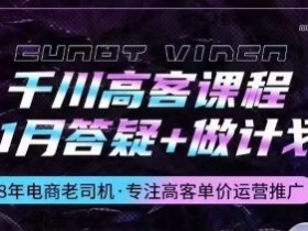 千川高客课程：1月答疑+计划实操，千川投放技巧与原理详解-54创业网