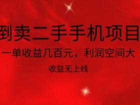 二手手机倒卖暴利项目：一单赚几百，利润高无上限【揭秘】-54创业网