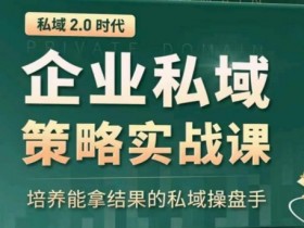 全域盈利课：精准获取公域流量+私域复购提升，持续放大利润-54创业网