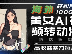 海外AI动漫搬运赚钱：美女视频转动漫高收益玩法，轻松日入揭秘-54创业网