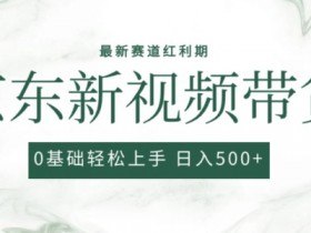 2024京东视频带货0粉强开玩法：无脑搬运爆款，新手小白轻松赚钱攻略-54创业网