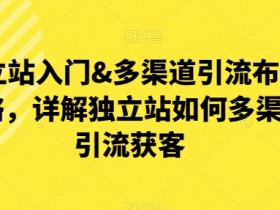 独立站多渠道引流获客指南：从入门到布局策略详解-54创业网