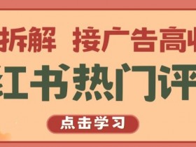 小红书评论变现秘籍：接广告月入过万的高收入技巧大揭秘-54创业网