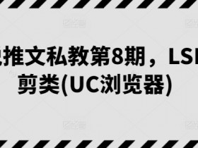 小说推文私教课第8期：LSP混剪爆款攻略，UC浏览器轻松起号-54创业网