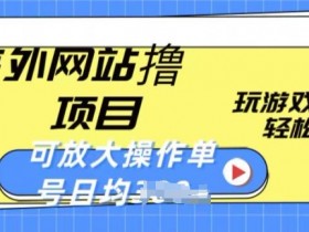 海外撸金项目：玩游戏赚美金，日入一两张，轻松放大操作揭秘-54创业网
