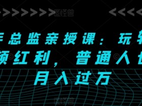 快手短视频赚钱秘诀：总监亲授普通人月入过万实战课-54创业网