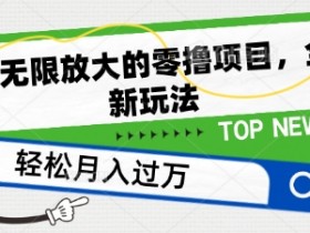 零撸项目揭秘：单机日赚50+，可无限放大的全新玩法-54创业网