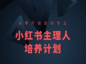 小红书课程零基础入门：手把手教你成为专业主理人-54创业网