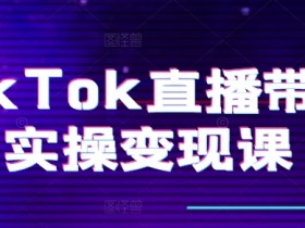TikTok直播带货变现课：0基础起号到团队搭建全流程实操指南-54创业网