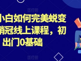 外贸小白0基础入门：线上课程教你快速成为行业销冠-54创业网