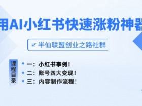 AI制作小红书爆款笔记：快速涨粉神器揭秘-54创业网
