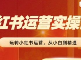 2024小红书运营实操营：0基础到100万粉速成指南-54创业网