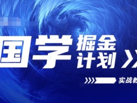 2024国学掘金计划：实战视频教学，高复购长久赚钱项目-54创业网