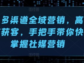 海外社媒营销：多渠道引流获客技巧，手把手教你高效涨粉变现-54创业网