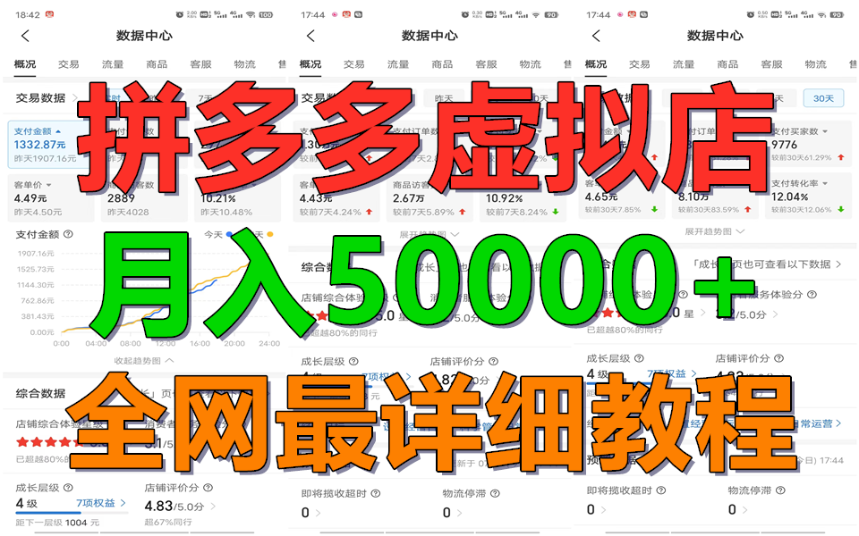 拼多多虚拟电商训练营：月入5万+暴利副业，新手也能轻松赚钱-54创业网