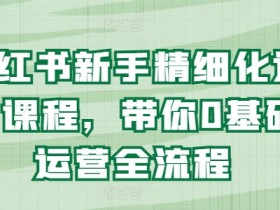0基础小红书运营全流程：新手必学精细化运营课程-54创业网