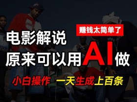 AI批量视频剪辑神器：一天自动生成上百条说唱影视解说视频，轻松赚钱攻略-54创业网