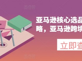 亚马逊跨境电商选品推广：新手必看核心攻略与实操教程-54创业网