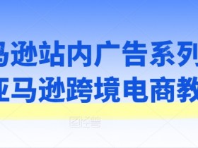 亚马逊广告投放教程：跨境电商站内推广实战系列课-54创业网