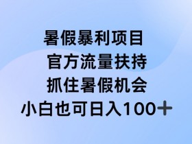 暑假暴利直播项目：官方流量扶持+赚钱攻略，抓住暑假红利！-54创业网