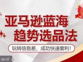 亚马逊蓝海选品训练营：信息差套利秘诀，快速掘金趋势爆款-54创业网