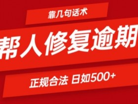 逾期处理话术：日赚500+正规教程，轻松上手无风险！-54创业网
