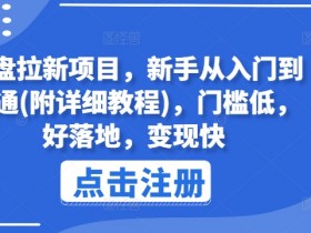 新手网盘拉新项目教程：零门槛快速变现，从入门到精通-54创业网