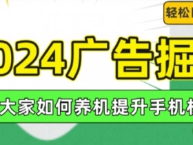 2024广告掘金：手机养机提升权重技巧，轻松日赚100+实战教程-54创业网