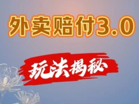 外卖赔付3.0玩法：手机日赚500+的简单教程，新手必看！-54创业网
