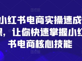 小红书电商运营技巧：7天速成核心技能，新手也能轻松赚钱-54创业网