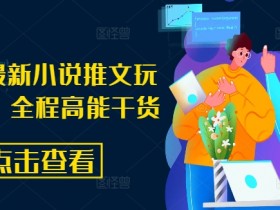 8月最新小说推文玩法：高能干货指南，轻松爆款引流-54创业网