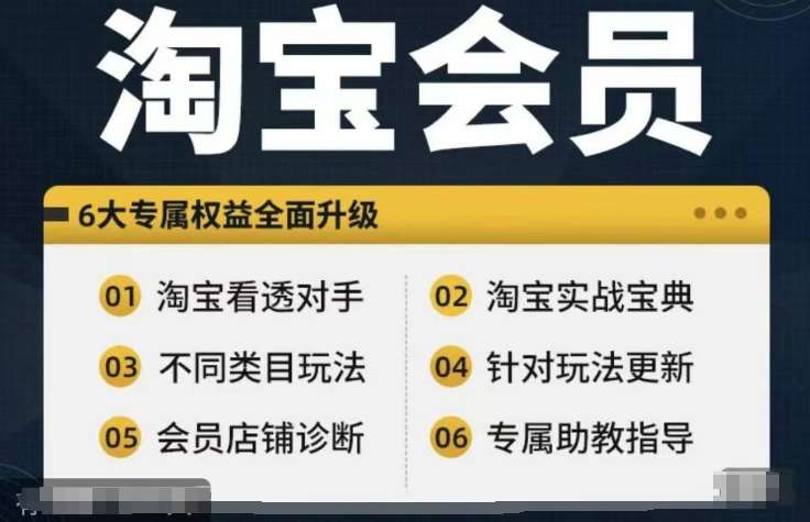 淘宝课程大全：从初级到高手实战教程，全面分析对手运营技巧-54创业网